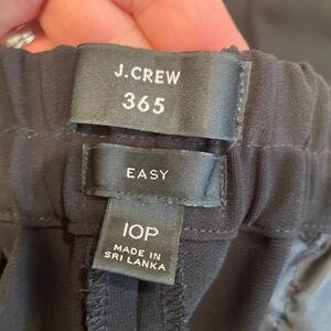 J Crew 365 Easy black crepe dress pant size 10T